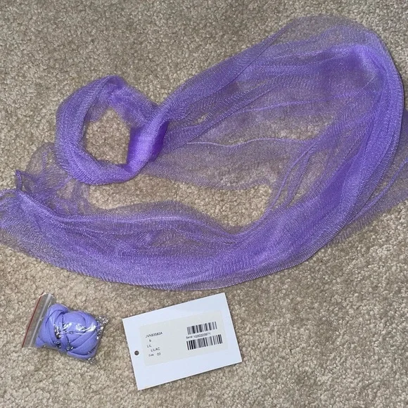 Strapless Lavender Prom Dress - Picture 13 of 16